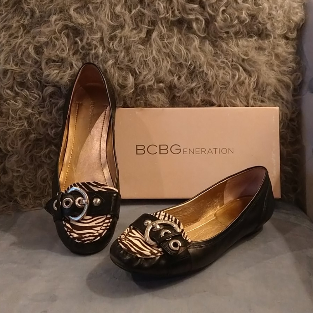 BCBGeneration - Calcutta/zebra loafers